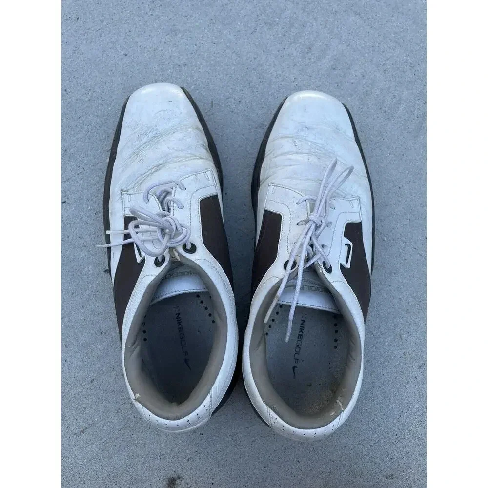 Nike Tour Premium Men's Golf Cleats 379221-171‎ White/Dark Cinder Sz 9 W US